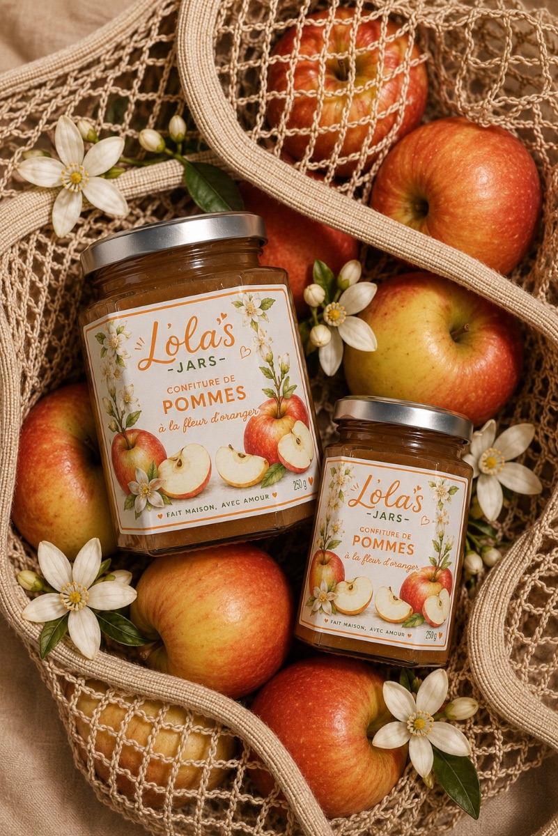 Confiture de Pomme à la fleur d'oranger