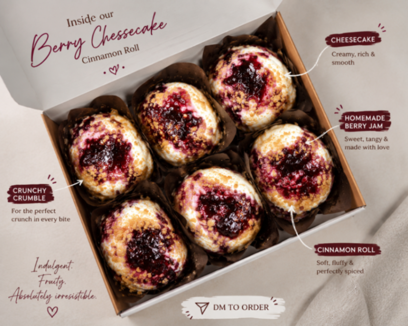 Berry Cheesecake Cinnamon Rolls
